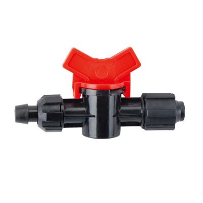 China Agricultural Irrigation Mini Irrigation System Ball Valve PE Piping Drip Tape Fittings for sale