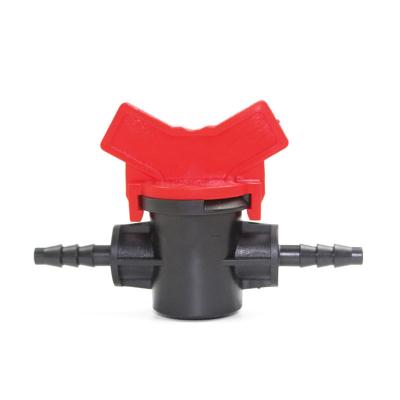 China Irrigation agricultural water flow garden switch pipe PE irrigation control valve 4/7 9/12 8/11 mini ball valve for sale