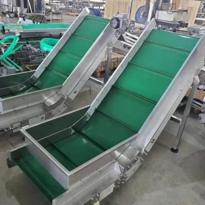 China Small Wear Resistant Mini Tilted Belt Conveyor Line for sale