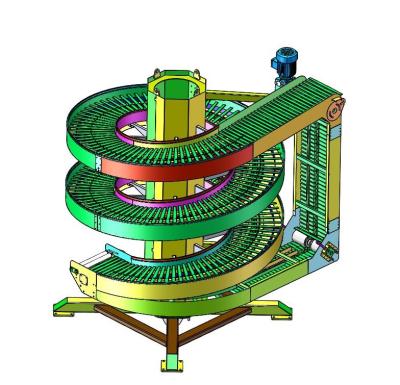 China Heat resistant spiral elevator slat chanin conveyor for sale