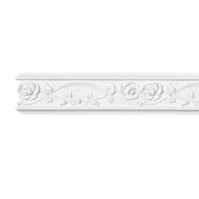 China Modern Polyurethane Skirting Baseboard For Interior Decoration Pu Cornice  Baseboard for sale