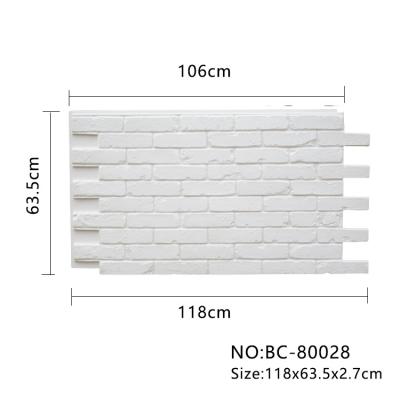 China French PU 3D wall panels decorative material factory directly sale exterior and interior wall board decoration material for sale