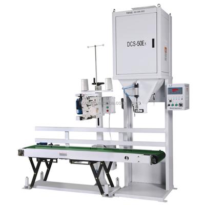 China Electric Driven Semi Automatic Rice Packaging Machine with Doy Pack Grain Packing Feature for sale