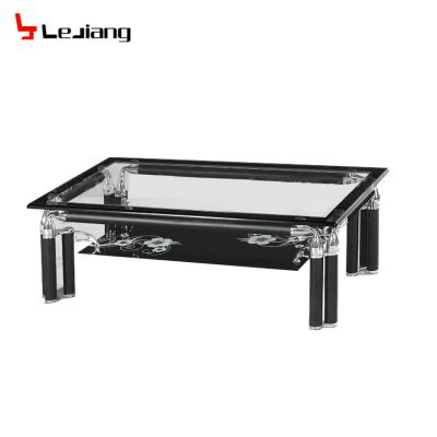 China Coffee Table Free Sample Stone C Shape Long Narrow Steel Fish Marble Coffee Table With Wrought Iron Coffee Table for sale