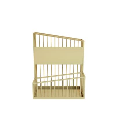 China Modern Professional Hotel Lobby Household Umbrella Umbrella Storage Rack Household Gold Wrought Iron Commercial Simplicity Rack Umbrella Display Rack for sale