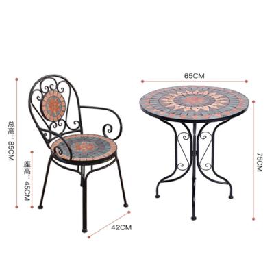 China Modern cheap factory price Brown dining round camping table and chair for outdoor garden restaurant bar for sale