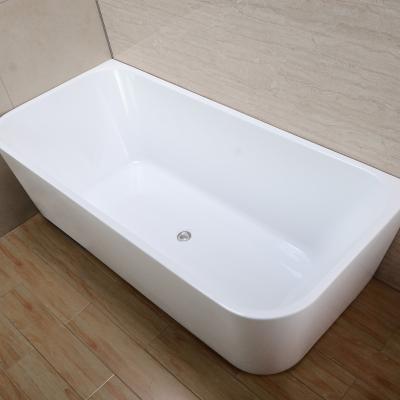 China Wholesale Price Bathroom Bathtubs Eco - Friendly Products Acrylic Free Standing Bathtub White Color for sale