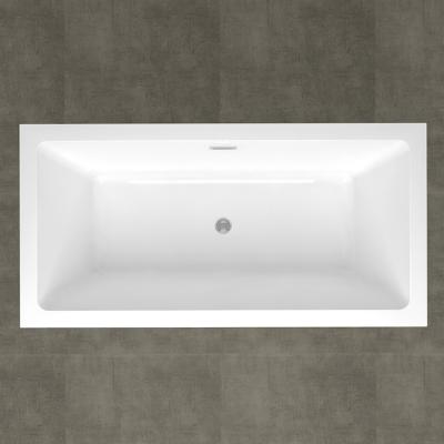 China Hot Selling Free Standing Single Square Bathtub for sale