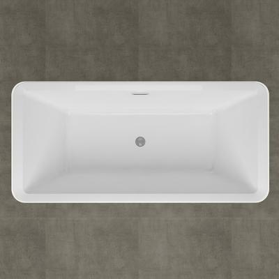 China Single Freestanding Indoor Acrylic Freestanding Bathtub With Clean Surface for sale