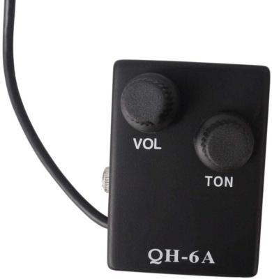 China Sound Hole Orchestral Folk Acoustic Guitar Pickup QH-6A Acoustic Guitar Pickup Instrument Preamp Equalizer Tuner for sale