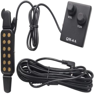 China QH-6A GUITAR Sound Hole Preamp EQ Equalizer Magnetic Tuner Pickup For Acoustic Guitar for sale