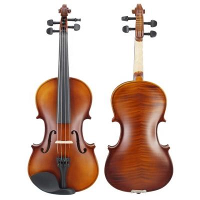 China Hot Sale Low Price Basswood Professional Oil Painting Violin Interesting Flamed Plywood Violin for sale