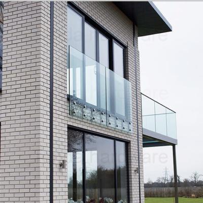 China Modern frameless glass balustrades by standoff for balcony or terrace for sale