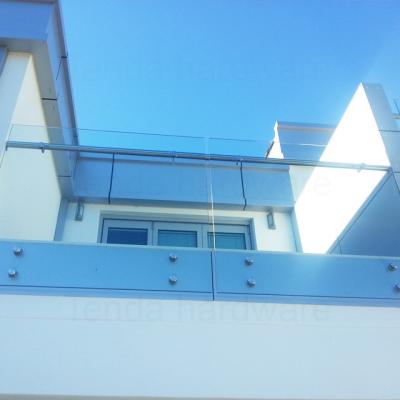 China Contemporary Outside Tempered Laminated Glass Railing / Frameless Glass Balcony Railing for sale