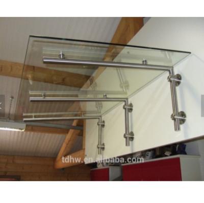 China Modern glass canopy with stainless steel fitting for sale