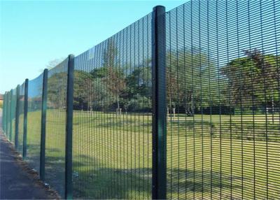 China Galvanized Steel Wall Substation Anti Climb Mesh Fence 358 Clear View zu verkaufen