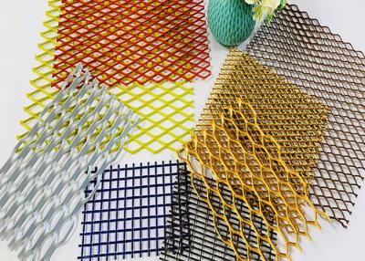 China Streckmetall-Metalldraht Mesh Aluminium Diamond Mesh Bunnings PVDF 120mm zu verkaufen