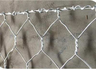 China 5m Galvanized Gabion Cage Bunnings 215g/M² Zinc Coated Rock Wall Cages for sale