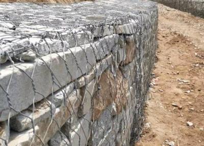 China 8 X 10 Cm-de Doos Hexagonale Draad Mesh  Stone Cage van Pvc Gabion Te koop