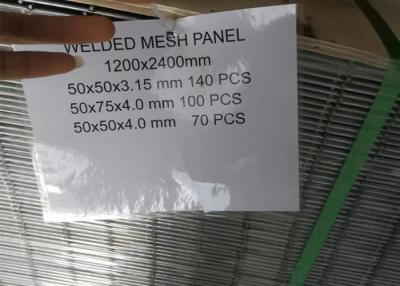 China 50x50mm Öffnung galvanisierter Zaun-3.15mm geschweißter Draht Mesh Panel zu verkaufen