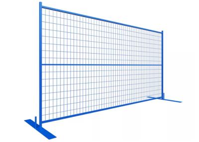 China Blauer Standard-Mesh Size Construction Outdoor Temporary-Zaun Farb-Kanadas 60x150mm zu verkaufen