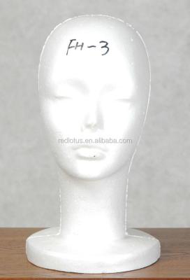 China Wig Styling Head Cheapest Long Neck Styrofoam Head for sale