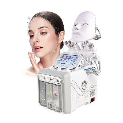 China Skin Tightening 7 in 1 Facial Machine Aqua Peeling Beauty Face Hydraulic Oxygen Dermabrasion Salon Equipment for sale