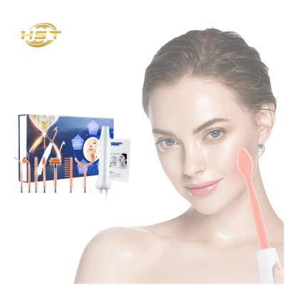 China Handheld Therapy High Frequency Magic Wand Anti Aging Face Lift Skin Wrinkle Reducing High Frequency Acne Treatment for sale