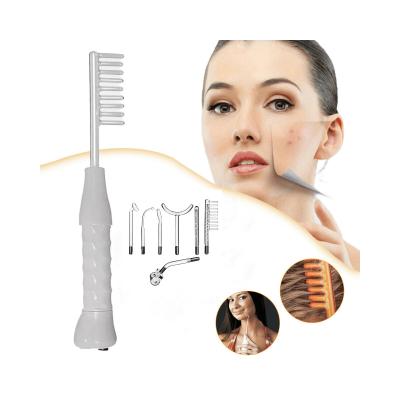 China Portable Handheld High Frequency Face Lift Skin Therapy Magic Wand Electrode Glass Tube Skin Wrinkle Reducing 4 in 1 Skin Therapy Magic Wand for sale