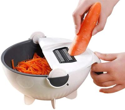 China Multifunctional Manual Cutter Stored Vegetable Slicer 9 in 1 Fruit Vegetable Cutter for sale