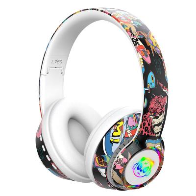 China Radio BT5.1 7 Colors RGB Light Play Earphone Freehand Graffiti Colorful Light Earphones for sale