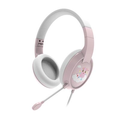 China Foldable Stereo Headphones Kids Children Tangle Girls Wired Earphone 85dB Hearing Protection With Microphone for sale