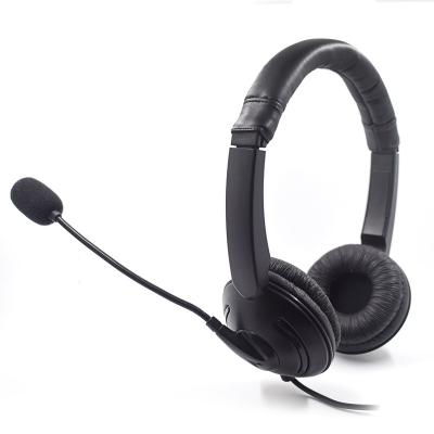 China Headband Noise Canceling Stereo USB Office Call Center Traffic Headset Computer Headset with Microphone for Laptop PC for sale