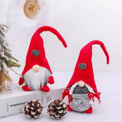 China Beard 2022 Christmas Valentine's Plush Doll Gonks Christmas Decorations Supplies Stuffed Doll Christmas Ornament Rudolph Decoration Wholesale for sale