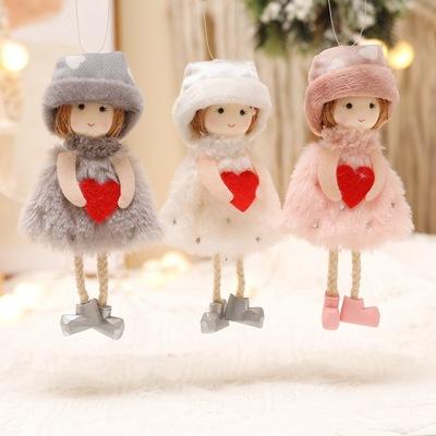 China New Valentine's Day Design Heart Angle Dolls 16*9*4cm Top Hat Christmas Ornaments Dolls As Gifts For Valentine's Day Mother's Day for sale