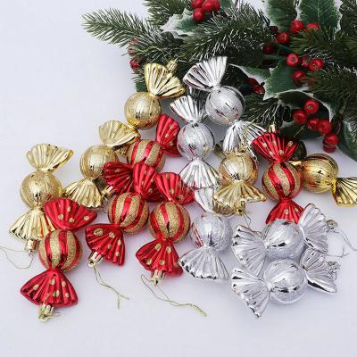 China Christmas New Year's Eve Snow Party Surprise Candy Store Plastic Candy Box Christmas Candy Gift Box Decoration Christmas Candy Box for sale