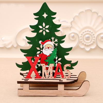 China Christmas Decoration Glass Christmas Ball Ornaments Christmas Red Green Tree Ornaments Red Wooden Farmhouse Crafts Hanging Decorations For Home Room Holiday Table for sale