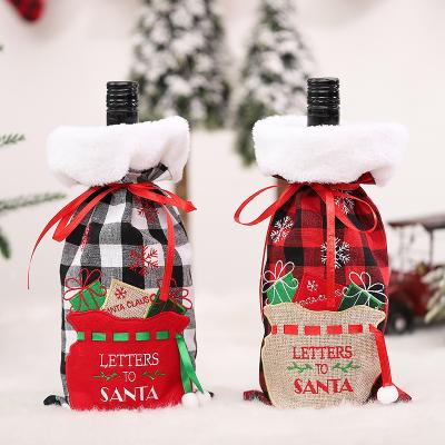 China Hot Custom Party Decor Water Bottle Cover For Party Decor 2021 New Christmas Bottle Cover Bottle Covers Christmas for sale