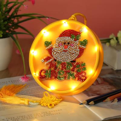 China Waterproof+ECO-Friendly 5D Crystal Diamond Painting LED Full Light Kits Tool Kit Merry Christmas Gifts for Adults Kids Home Decor Navidad for sale