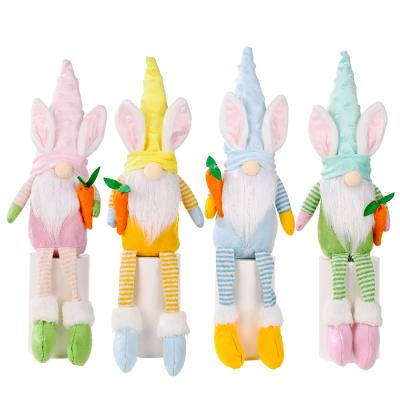 China Easter decoration new fashion Easter supplies decorative rabbit faceless colorful elf doll pendant small rabbit Easter toy for sale