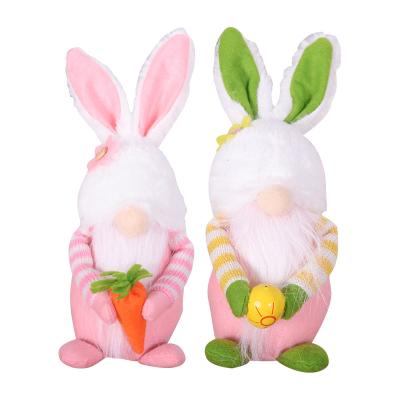 China Easter decoration new fashion Easter supplies decorative rabbit faceless colorful elf doll pendant small rabbit Easter toy for sale