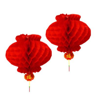 China 6pcs Birthday Party Paper Chinese Style New Year Lanterns Christmas Decorations For Home New Year Ornaments Lanterns for sale