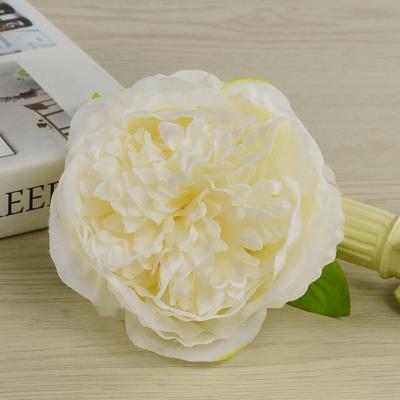 China Party Supplies ZERO Colorful Cheap Good Quality Fake Flower Heads Artificial Panel Silk Peony Head Flower For Garden Wall Flower for sale