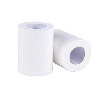 China QISEN Bathroom Quality Wholesale Import 70g Baby Loose 4 Ply Small Roll Hollow Roll Paper For Bathroom for sale