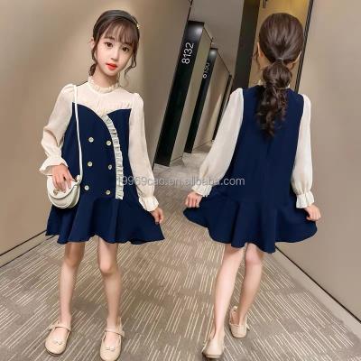 China Girls' Dress Casual Children's Lolita Dress Long Short Sleeve Princess Dress Tulle Dress for sale