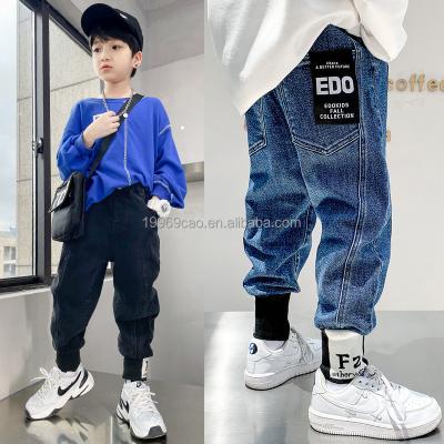 China 2022 new children's wear cotton breathable children's soft denim pants shrink children's pants wholesale for sale