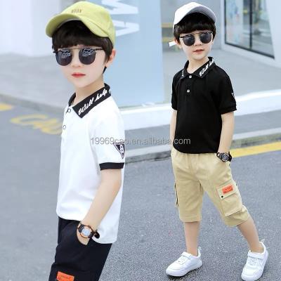 China Casual Kids Summer Baby Boy Clothing Set Short Sleeve T-Shirt Shorts 2pcs Set for sale