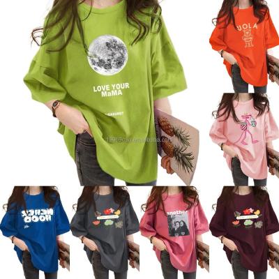 China Best Price Customized Cotton Solid Color Women QUICK DRY Oversized T-Shirt for sale