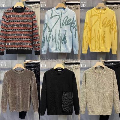 China High quality anti-pilling rib the latest autumn and winter designer knitwear knit top custom men's o-neck sweater for sale