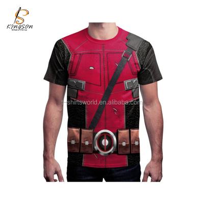 China Anti-pilling anti-pilling new design printing men's Cosplay polyester T-shirt wholesale for sale